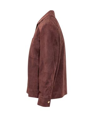 Max Mara Max Mara Smmabisso Leather Jacket - Purple