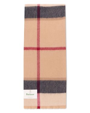 Barbour Tartan Scarf - Natural