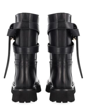 Moschino Leather Boots - Black