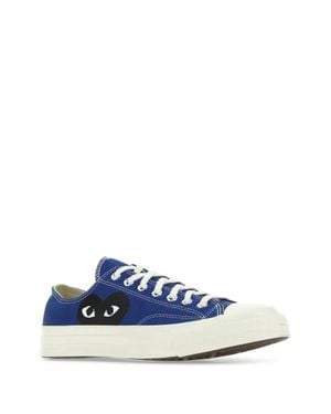 COMME DES GARÇONS PLAY New Big Heart Low Top Shoes - Blue