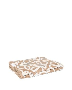 Loewe Anagram Cotton Beach Towel - Natural