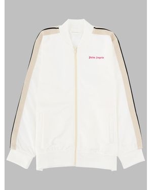 Palm Angels Mini Track Jacket For Girls - Natural