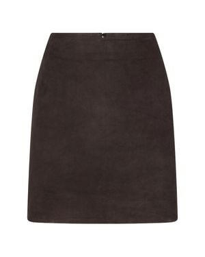 ROTATE BIRGER CHRISTENSEN High Waist Mini Skirt With Zip Closure - Black