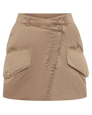 JW Anderson J. W. Anderson Mini Cargo Skirt With Quilted Details - Natural