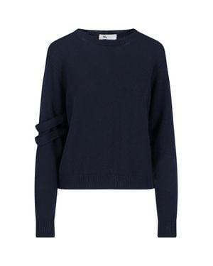 Sibel Saral 100% Merino Wool Crewneck Sweater - Blue