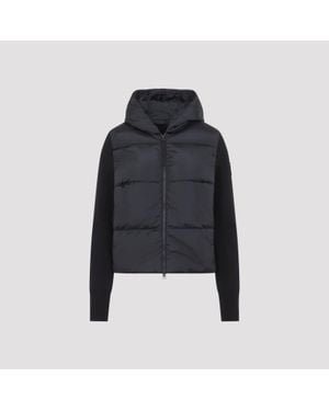 Canada Goose Hybridge Wide Quilt Knit Hoody - Blue