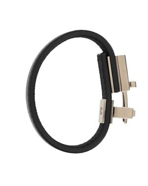 Tom Ford Leather Bracelet Calf Bracelets - Black