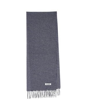 Jil Sander 100% Virgin Wool Scarf For - Blue