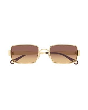 Chloé Rectangle Sunglasses - Metallic