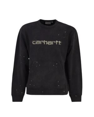 Carhartt Organic Cotton Sweatshirt Sweater For - Black
