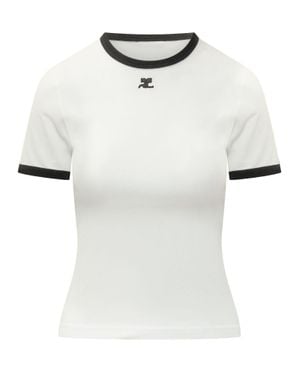 Courreges Signature T-Shirt - White