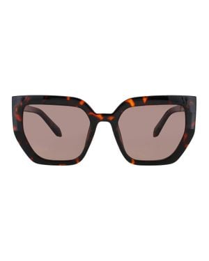 Quay Contoured Sunglasses - Brown