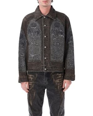 Who Decides War Distressed Military Coat - Gray