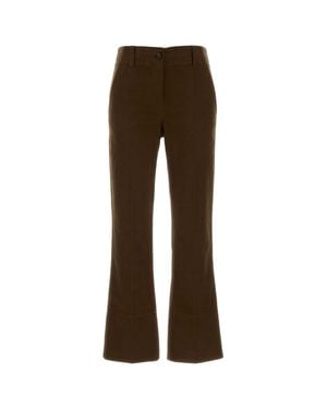 Brunello Cucinelli Cigarette Pants - Brown