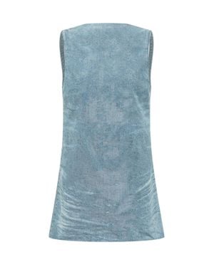 DIESEL Mini Short Suit With Sporty Lines - Blue