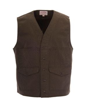 Filson Otter Dry Tin Vest - Brown