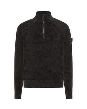 Peuterey Half-Zip Knit Sweater - Black