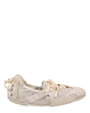 Acne Studios Ballerina Sneaker With Laces - Natural