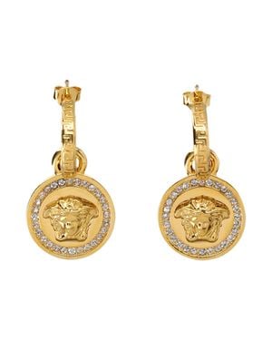 Versace Earrings Metal Strass - Metallic