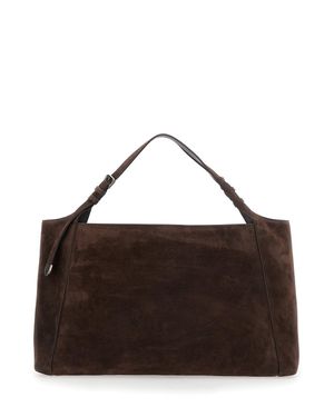Brunello Cucinelli Sartorial Suede Shopper Tote Bag - Brown