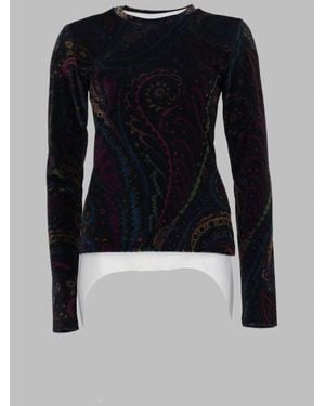 Etro Stylish Top With Unique Print - Blue