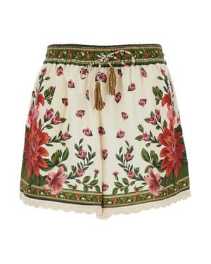 FARM Rio Shorts Wonder Linen Blend - Green