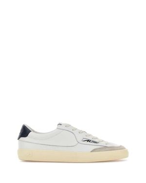 Autry Autumn-Ready Windscape Leather Sneaker - White