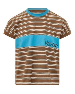 Versace Trendy T-Shirt For The Modern Closet - Blue