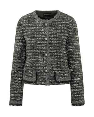 Ami Paris Crewneck Cardigan - Black