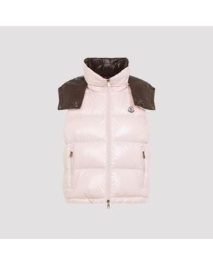 Moncler Niverolle Vest Jacket Puffer Gilet - Pink