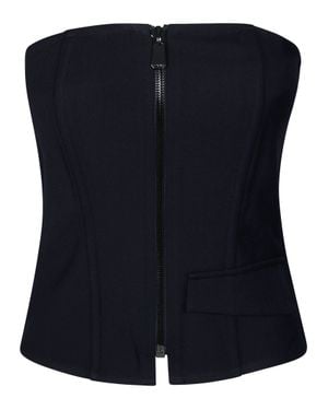 Pinko Diagonal Knit Top - Blue