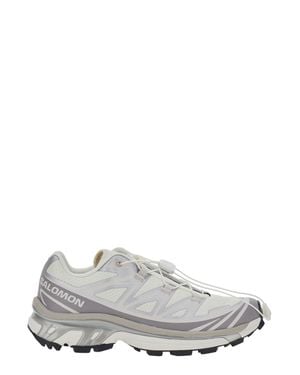 Salomon Low-Top Tech Fabric Sneaker With Chunky Rubber Sole And Logo Branding - White