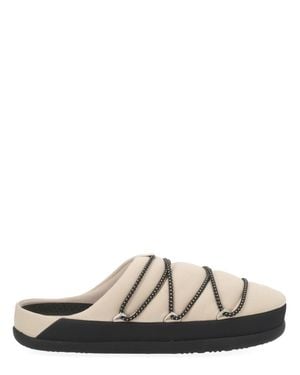 Moon Boot Slip On Slippers - Natural
