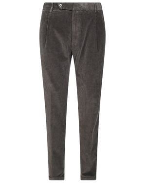 Berwich Corduroy Tapered Pants - Gray