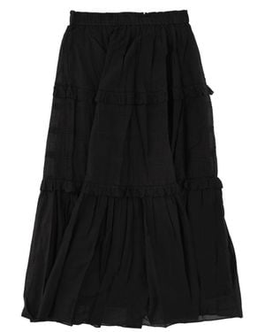 Isabel Marant Volodia Cotton Long Skirt - Black