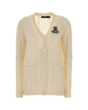 Ralph Lauren Ivory Knit Cardigan - Natural