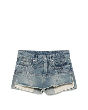 Rick Owens Lana Cut Offs - Blue