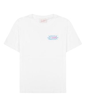 MC2 Saint Barth Graphic Crew Neck T-Shirt - White