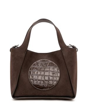 Stella McCartney Logo Crossbody Tote Handbag - Brown
