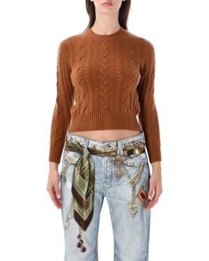 Acne Studios Cable-Knit Cashmere Sweater - Blue