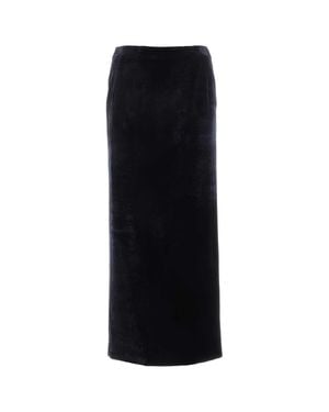 Fendi Midnight Velvet Skirt - Black