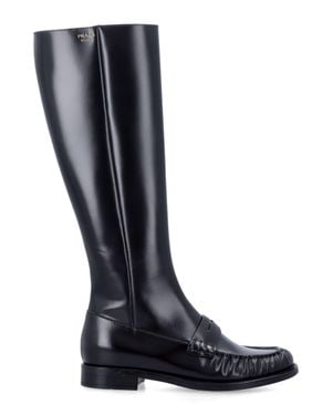 Prada Stivale A Mocassino - Black