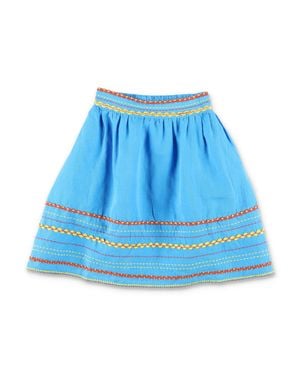 Stella McCartney Mini Playful Skirt For Girls - Blue