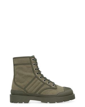Gucci Laced Boots - Green
