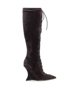 Paris Texas Nina Thece Up Mini Boot - Black