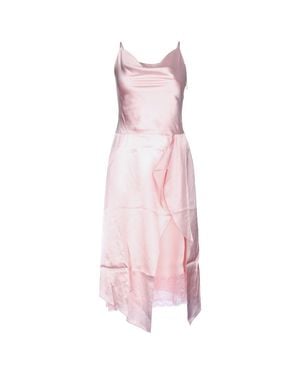 Acne Studios Contrast-Trim Mini Dress - Pink