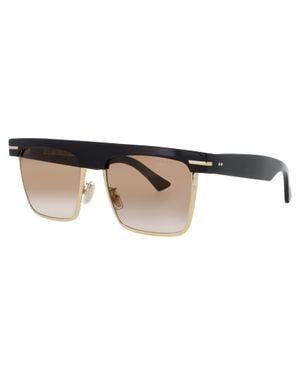 Cutler and Gross Rectangular Browline Sunglasses - Black