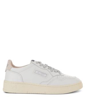 Autry Medialist Low Leather Sneakers - White