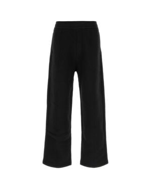 Ami Paris Tonal Embossed Heart Logo Jogging Pants - Black