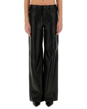 MICHAEL Michael Kors Luxe Leather Pants - Black